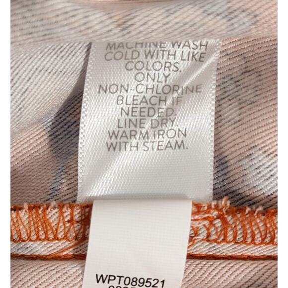 J.Jill Womens Shorts M Orange White Blue Pockets Elastic Waist Drawstring NWT - Picture 9 of 9